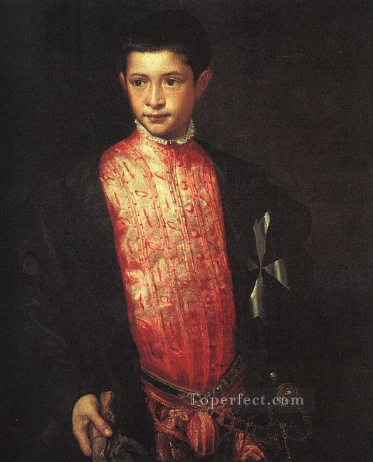 Portrait of Ranuccio Farnese Tiziano Titian Oil Paintings